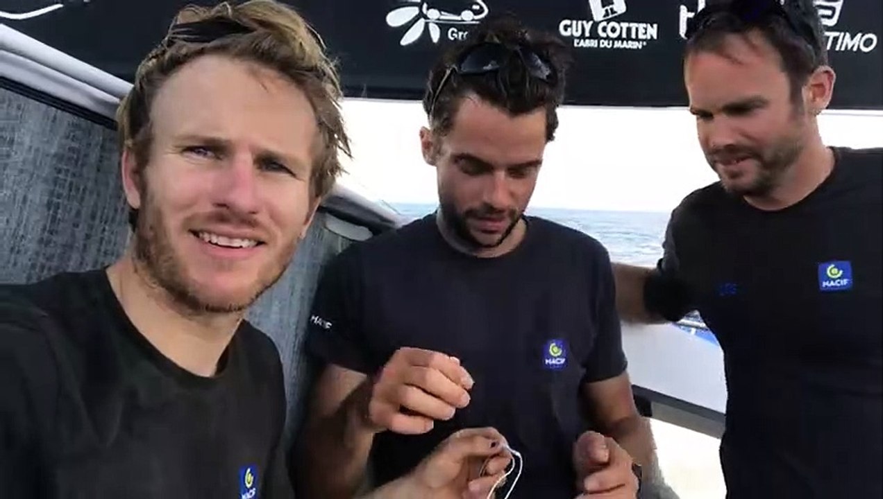 Quand François Gabart souhaite un joyeux anniversaire à Matthieu Noël