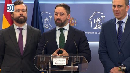 Santiago Abascal pide la dimisión de Sánchez por cometer un "fraude electoral"