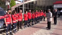 UMKE personeli Barış Pınarı Harekatı bölgesine dualarla uğurlandı