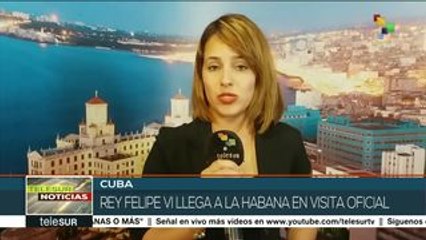 Rey Felipe VI y su esposa llegan a La Habana en visita oficial