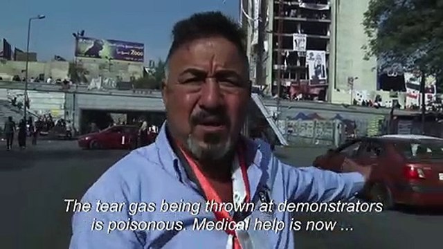 Clashes erupt between protesters and security forces in Baghdad