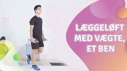Læggeløft med vægte, et ben - Bedre Livsstil