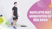 kuitlifts met gewichten op één been - Gezonder leven