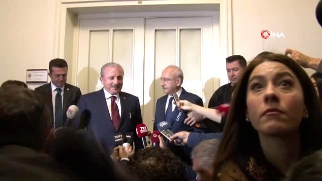 TBMM Başkanı Mustafa Şentop, CHP Genel Başkanı Kemal Kılıçdaroğlu ile görüştü