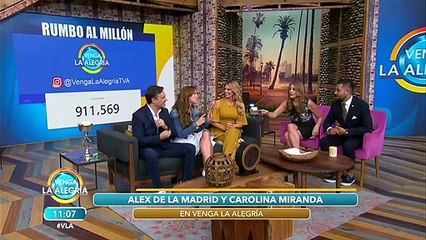 Alex de la Madrid y Carolina Miranda nos dan detalles sobre la serie 'Claramente'.| Venga La Alegría