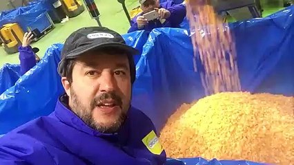 Matteo Salvini in visita alla OROGEL