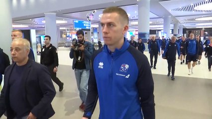İzlanda Milli Futbol Takımı kafilesi geldi - İSTANBUL