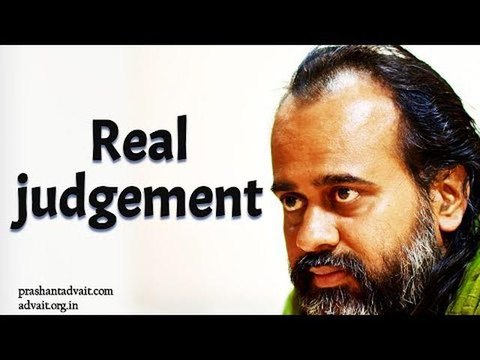 If judging is bad, why is one judged in an interview? || Acharya Prashant, with youth (2015)