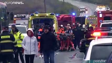 12 Todesofer bei Busunfall nahe Nitra