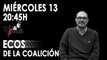 Juan Carlos Monedero y los ecos de la coalición 'En la Frontera' - 13 de noviembre de 2019