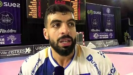 Kader Rahim après la victoire de USDK Dunkerque à Istres Provence Handball