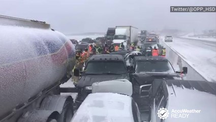 What should you do if you’re caught in a multi-car pileup?