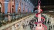 New 'Eiffel Tower' installation at Kings Cross St Pancras celebrates Christmas season