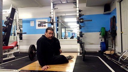 Self Loaded Barbell Leg Press Tutorial 135lb