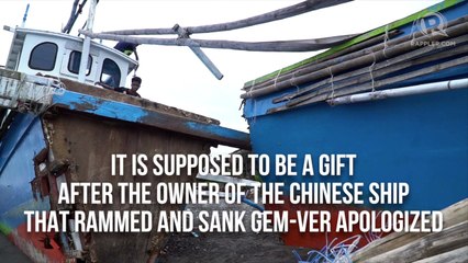 Chinese company gave second-hand boat to Gem-Ver fishermen