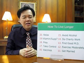 How To Live Longer -- Dr Willie Ong Health Blog