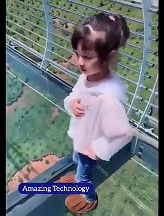 Glass bridge first time seeing to reaction comedy
