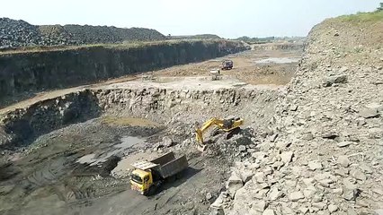 Stone Quarry Mining work / Earth Work
