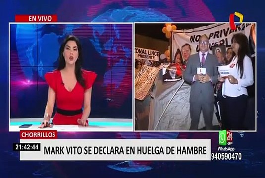 Mark Vito: esposo de Keiko Fujimori se declara en huelga de hambre