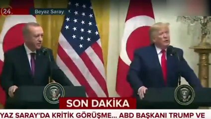 Erdoğan Trump'ı böyle düzeltti: İşte o anlar!
