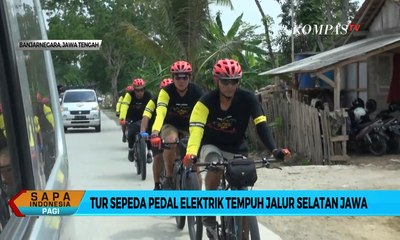 Tur Sepeda Pedal Elektrik Tempuh Jalur Selatan Jawa