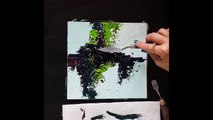 New Acrylic Abstract Painting using Gesso, Brush & Knife | Very easy for Beginners - Sonil Arts
