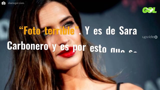 “Foto terrible”. Y es de Sara Carbonero y es por esto que se ve (y tiene horas)