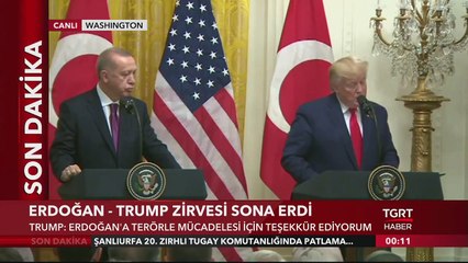 Cumhurbaşkanı Erdoğan ve ABD Başkanı Trump'tan Ortak Basın Açıklaması