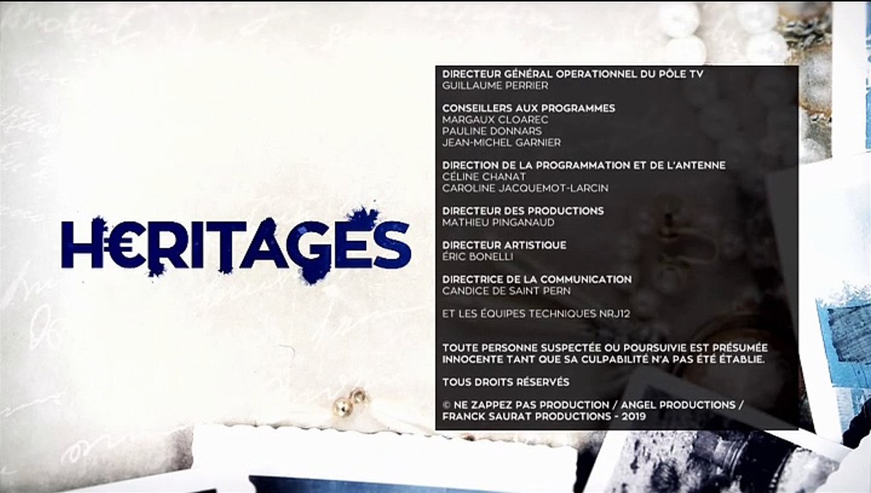 Ne manquez pas ce soir à 21h sur NRJ12 un numéro INEDIT du magazine de Jean-Marc Morandini "Héritages" spéciale "Un héritage couleur sang"