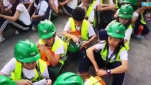 QC students join nationwide simultaneous quake drill