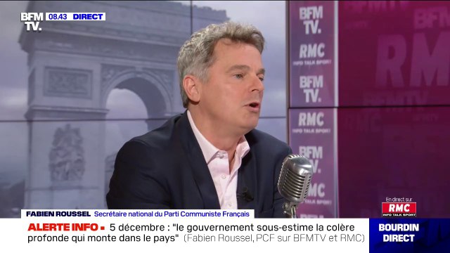 Grève du 5 décembre: Fabien Roussel (PCF) affirme qu'il manifestera