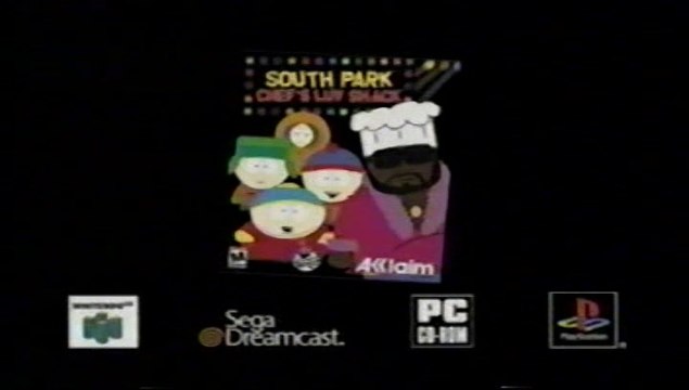 1999 South Park Chef's Luv Shack Video Game TV Ad