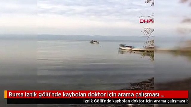 Bursa iznik gölü'nde kaybolan doktor için arama çalışması başlatıldı jandarma ve balıkçılar buldu