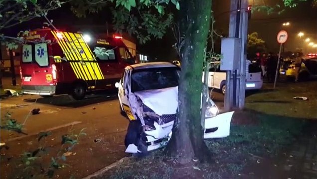 Duas pessoas ficam feridas após se envolver em acidente de trânsito no São Cristóvão