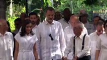 Los Reyes Felipe y Letizia recorren las calles de La Habana