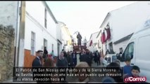 El Patrón de San Nicolás del Puerto  procesionó un año más por las calles de su pueblo