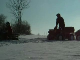 Quad dans la neige