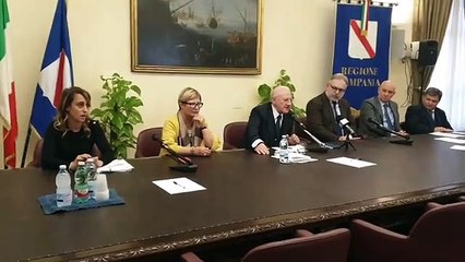 De Luca - Firma dell'intesa per lo sblocco dei lavori della Lioni-Grottaminarda (14.11.19)