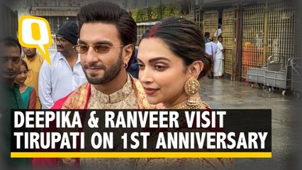Deepika & Ranveer Seek Blessings at Tirupati on First Anniversary