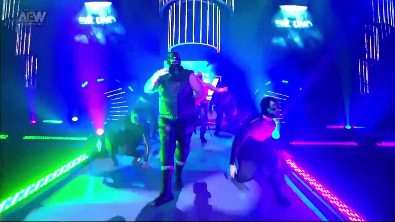 Dark Order vs. Jurassic Express (Luchasaurus return)