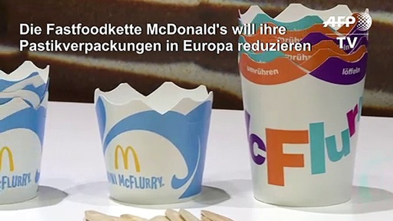 McDonald's will in Europa Plastikmüll reduzieren
