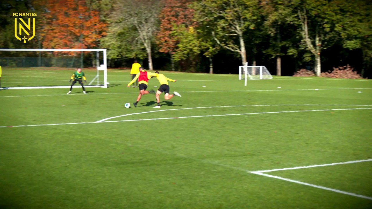 Entraînement : atelier devant le but au programme