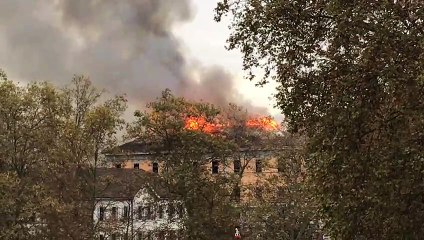 Feu à la mairie d'Annecy