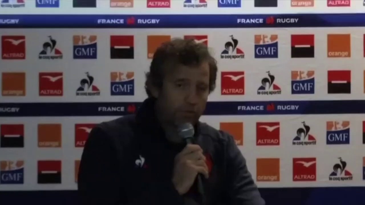 Rugby - Conférence de presse de Fabien Galthié, nouveau sélectionneur du XV de France