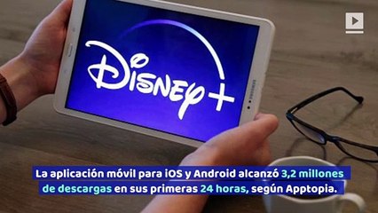 Disney+ alcanza más de 3,2 millones de descargas en su primer día
