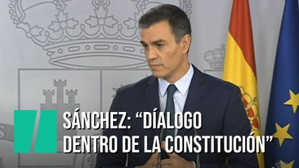 Sánchez: "Sólo PSOE y Unidas Podemos aspiramos a superar la crisis en Cataluña mediante el diálogo"