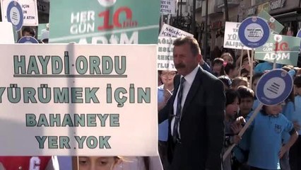 Ordu'da "Sağlıklı Yaşam Yürüyüşü" düzenlendi