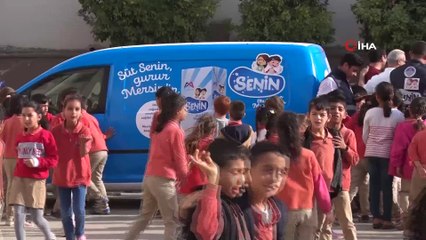 Mersin Büyükşehir Belediyesi okullarda süt dağıtımına başladı