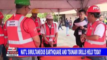 National simultaneous earthquake and tsunami drills held today