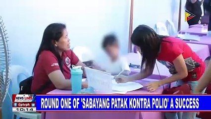 Round one of 'Sabayang Patak Kontra Polio' a success
